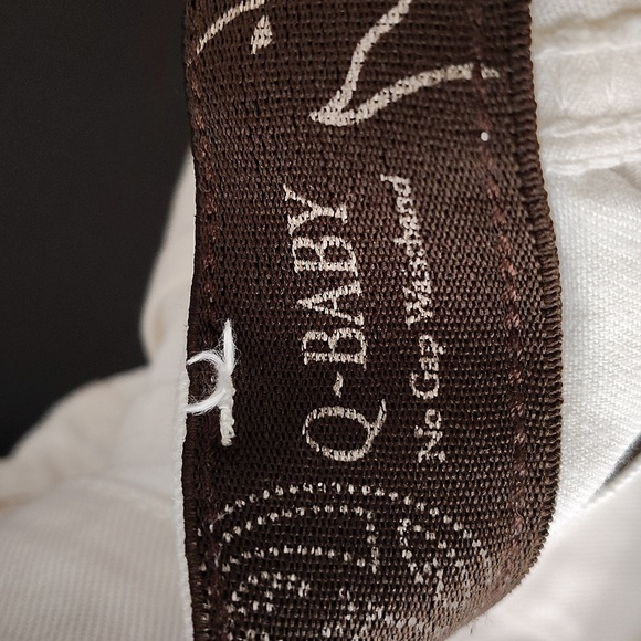 Wrangler Q-baby Altered Crop Denim Jeans Size 7 8 White No Gap Waist - Picture 9 of 10